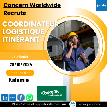 Coordinateur logistique itinérant