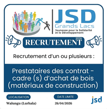 Fourniture des matériels Wash et matériaux de construction