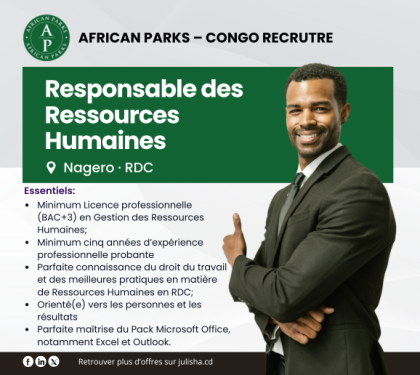 Responsable des Ressources Humaines bilingue (H/F)
