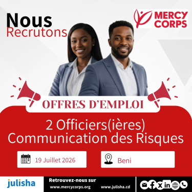 Deux Officiers(ières) Communication des Risques & Engagements Communautaires (CREC)