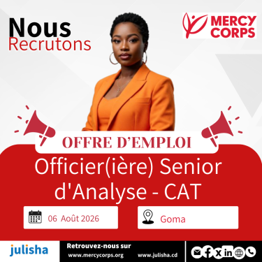 Officier(ière) Senior d'Analyse - CAT